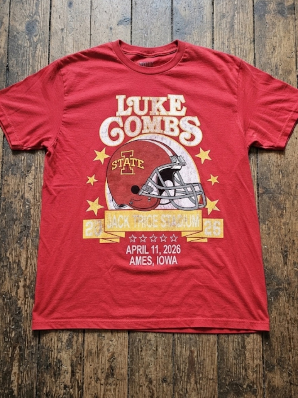 Luke Combs Tour Shirt Iowa State Men’s Size Large